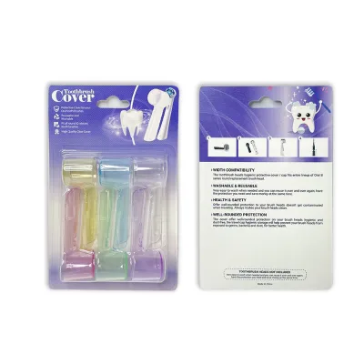 6-pack Multicolour Plastic Electric Toothbrush Travel Replacement Heads Covers for Oral Brush for Travel Toothbrushes