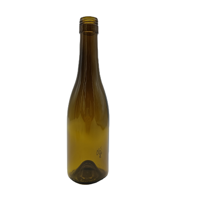 Wine Brown Color  Glass Bottle 375 ml 750ml Customized Hot Sale