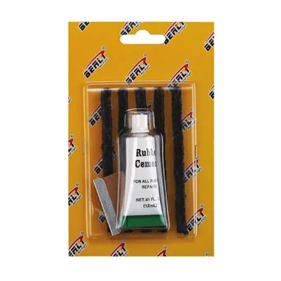 BellRight 5pcs Black Strings and Rubber Cement and Knife Retail Tools