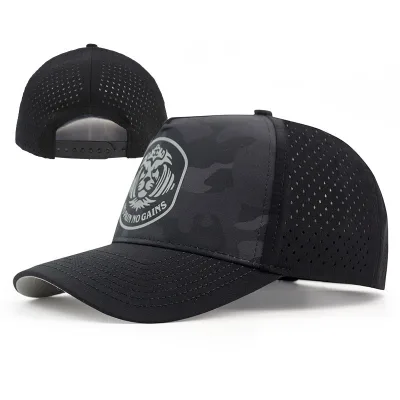 Wholesale Rope Waterproof Laser Cut Custom Golf Pockleball Cap Reflective Heat Transfer Paint logo Mens Waterproof Hiking Hats