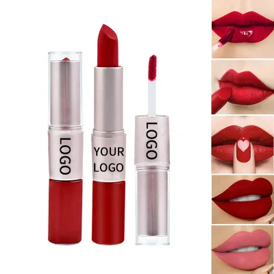 Wholesale Lipstick High Quality Matte Lipstick Set Long Lasting Lip Gloss Lipstick 2 in 1