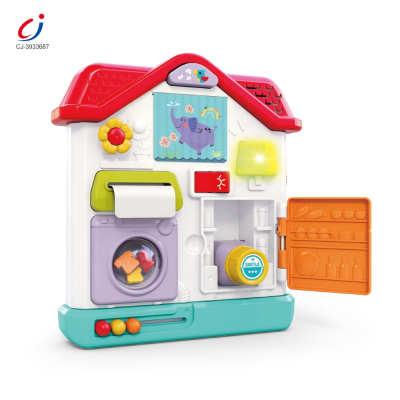 Chengji Montessori Early Learning Children Educational Toys House Montessori Sensory Activity Busy Board Educational