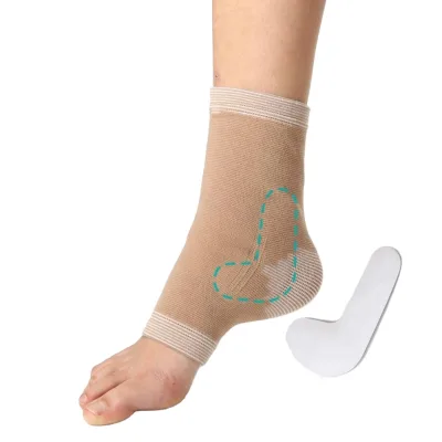 Cotton Elastic Ankle Support with Gel Pads Protective Comfortable Brace