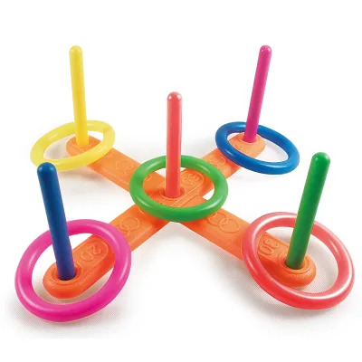 Interactive Colorful Kids Sport Toy Plastic Throwing Toss Ring Ferrule