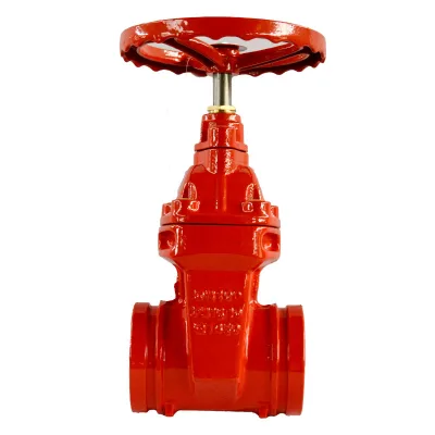 Grooved Connection Dark Stem Gate Valves Z85X-16Q DN50-300 Nodular Cast Iron Valves for Fire Fighting Water Supply and Draining