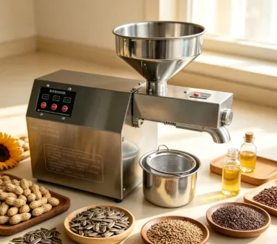 New Arrival Automatic Small Oil Press Machine With Stable Pressing Structure for Groundnut Palm Oil Extraction