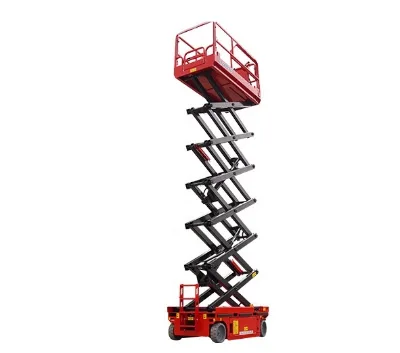 2025 Hot Sale 12m Mobile Electric Scissor Lift 300kg 500kg Scaffolding Hydraulic Elevator Lift