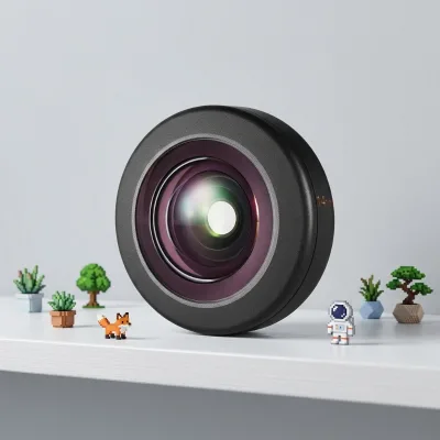 GiAi 14mm Fish Eye Wide-Angle Lens with Clip 17mm Thread for Phone
