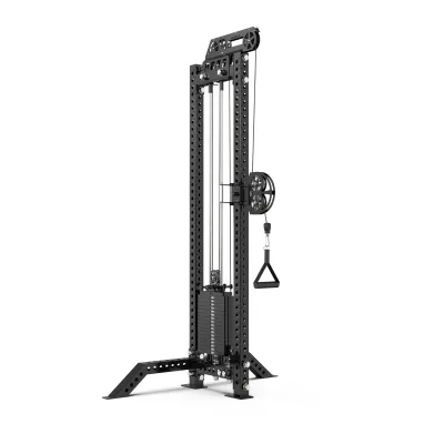 Professional Single Crossover Pull-Down Cross Cable Machine Pulley Attachment for Triceps Pull-Down Back Shoulder Workouts