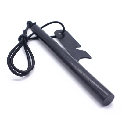 1/2 X 6 Inch Outdoor Emergency Magnesium Fire Starter Flint with Elastic Cord 142.4g OEM Brand Custom Logo