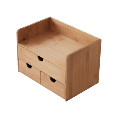 Environmentally Friendly Laser-Engraved Bamboo Storage Box for Tableware Custom Orders Accepted Household Use