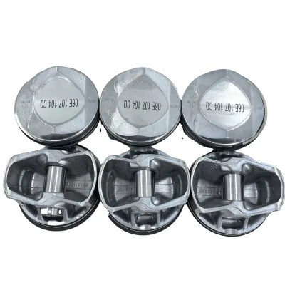 Haishida Auto Parts CLX Engine Piston Kit With Rings for VW Audi C7 2.5 06E107065DQ 06E107066DQ 82.5mm