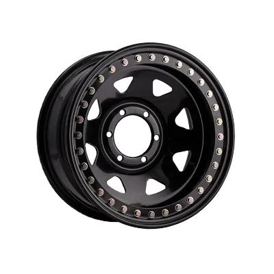 8 Spoke Rims Sunraysia Steel Wheel With Blue Offroad Beadlock Ring