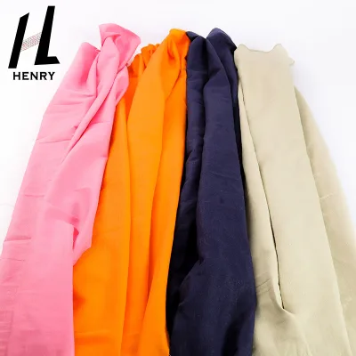 Fabric Textile Linen Organic Factory Wholesale Plain Color for Clothes Garment Dress Fabric