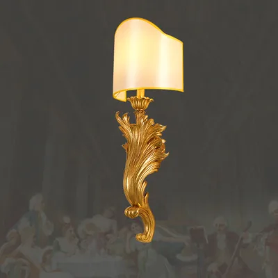 Bedside Reading Wall Lamp Sea Horse Sculpture Decorative Lighting Fixture Hotel Villa Stairs Corridor Copper Wall Lights