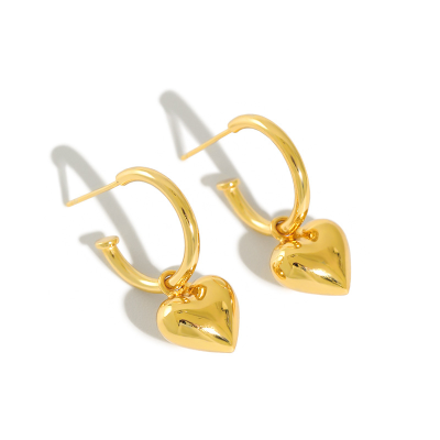 Drop Earrings Love Statement Women Sterling Silver Fashion Earring Heart Earrings
