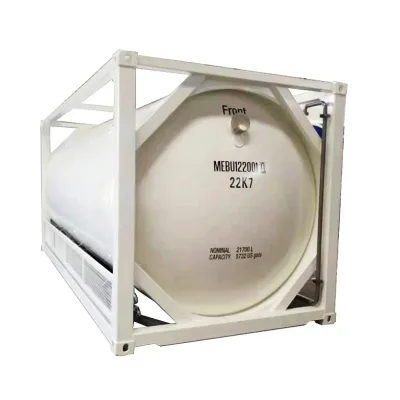 Customizable Stainless Steel Pressure Vessel Medium Large Gas Storage Tank 30 Ft R32 ISO Container for Refrigerant Storage