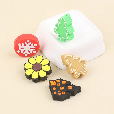 Eco-friendly Wristlet Keychain Bracelet Christmas Focal Beads Designer Custom Focal Beads Halloween for Pen Making