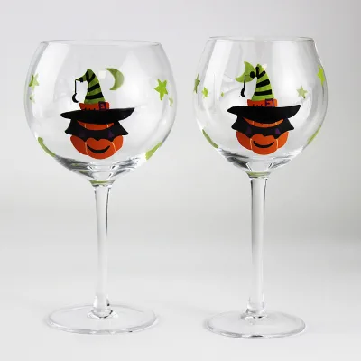 Halloween Glass Goblets Spooky Wine Glass Halloween Cup Kitchenware