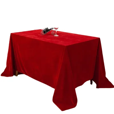 Velvet Woven Rectangular Conference Tablecloth Modern Luxury Style Personalized Office Desk Cover for Hotels & Conference Rooms
