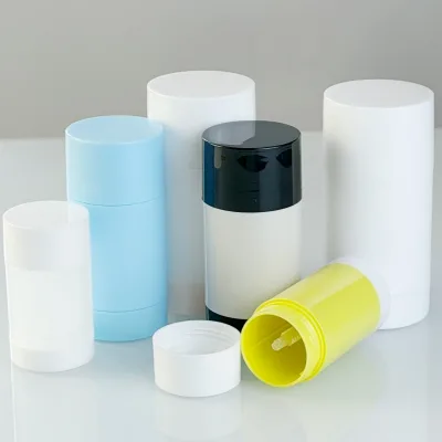 Empty 20g 30g 50g 75g Perfume Deodorant & Antiperspirant Refillable Transparent Plastic PP Deodorizer Tubes Stick