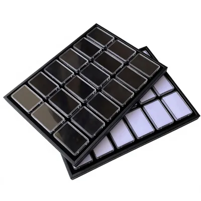 Rectangle Transparent Modern Jewelry Storage Display Box Velvet Lining Custom Logo Option Acrylic Plastic Face Plate for Gifting