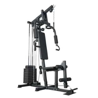 Multi-functional Home Gym System With Weight Stacks for Strength Training