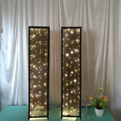 2018 the New Christmas Party Fashion Romantic Acrylic Lanterns Stand Wedding Centerpiece With Leds Light
