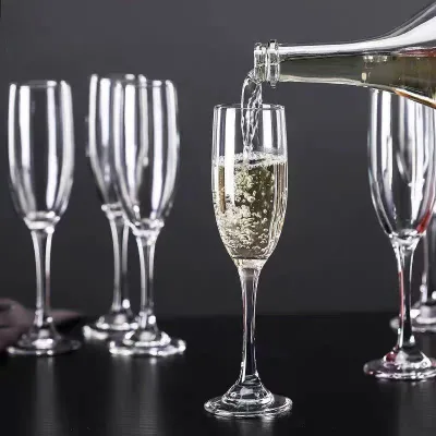 High Quality Lead Free Handblown champagne Glasses Flutes