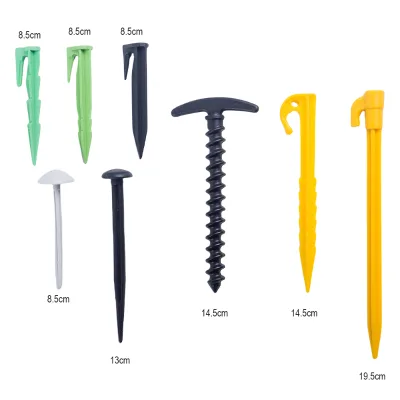 Custom Color Garden Stakes Ground Anchor Plastic Peg Ground Nail for Setting Boundary Cable