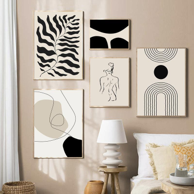 Abstract Bohemian Canvas Painting Living Room Spray-painted Decorative Painting Without Frame