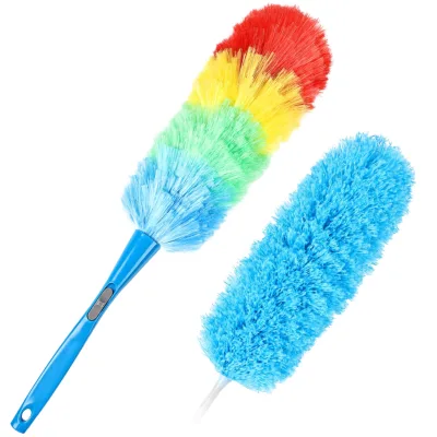 Multi-color Multi-functional Ultra-fine Fiber Dusting Brush for Household Use - Washable and Flexible Chicken Feather duster