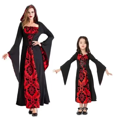 Halloween New Cosplay Witch Skeleton Costume Festival Cosplay Play Vampire Stage Party Performance Costumes