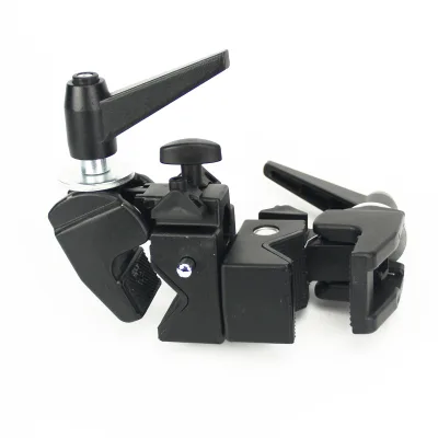 Aluminium Double Super Clamp for Photo Studio Photography & Video Shooting Support