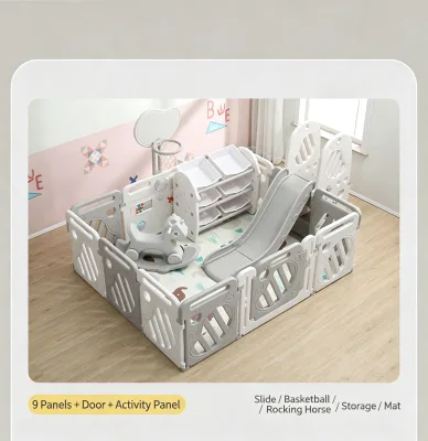New Design Safety Baby Fence Indoor Playground Eco-friendly Play Yard Fence Kids Playpen for Babies and Toddlers
