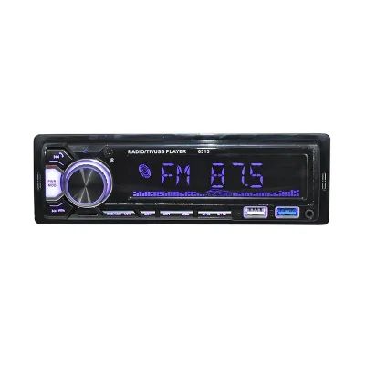 12V Single Din Colorful Flashing Led Lights Car MP3 Player LCD Display Custom FM Radio Car Audio with Dual USB