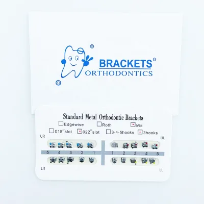 Denxy Dental Mesh Base Orthodontic Braces for Teeth 345 Hook Mini 022 Roth Brackets Dental Orthodontic Ortho Brackets