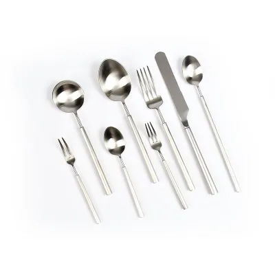 High Quality Wedding Table Dinner Flatwares Set Gold Cutlery Wholesale for Hotel Bars