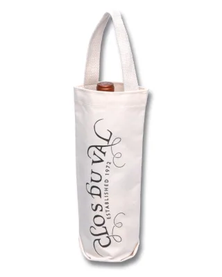 Custom Size and Print 12oz Cotton Canvas Polyester Reusable Single Wine Tote Bag for Wedding Party Double 2 Bottle Bag