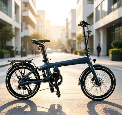 20" Light Carbon Fiber Folding EBike 7 Speed Urban Commuter Bike