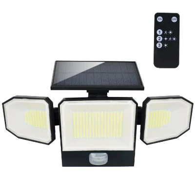 Motion Sensor Outdoor Floodlight 144 LED Dual Security Detector Solar Spot Light Solar Security Spot Lighting