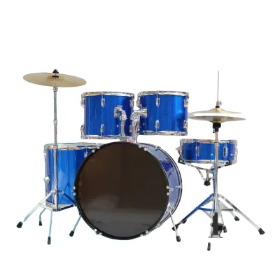 Adult Popular Drum Set Beginner 5-Drum 2-Cymbal Practice Drum Kit Multiple Sizes Customizable Musical Instrument Accessory
