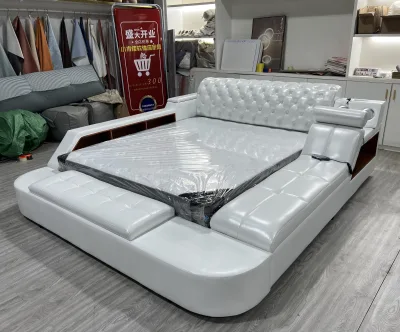 Multifunctional Combination Bed Customized Massage Soft Bed Leather Bed Bedroom Furniture Sets