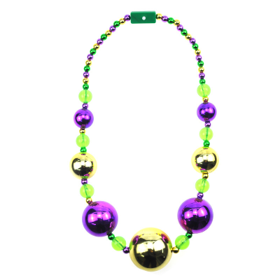 Custom Mardi Gras Decoration Light up Big Plastic Jumbo Mardi Gras Beads
