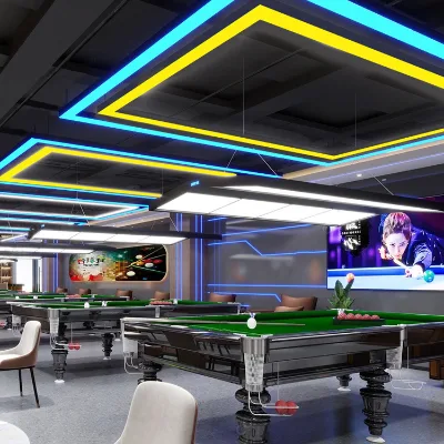 Customization Aluminum Profile LED Strip Light Chandelier Ceiling Office Lights RGB Gym Billiard Room 10W Linear Lighting