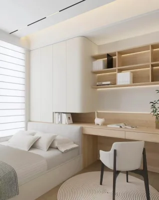 Customization Solid Wood Bedroom Nightstand Wall Large Locker with Drawers