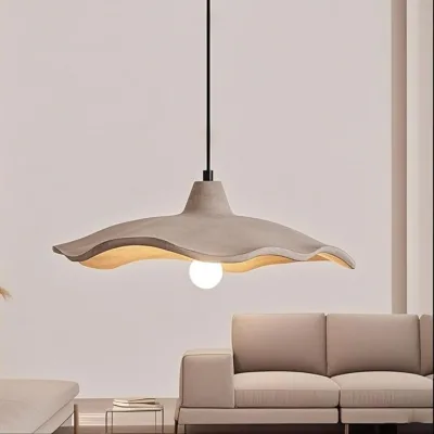 Wholesale Wabi Sabi Pendant Light Nordic Cream Chandelier Modern Vintage LED Hanging Lamp for Bedroom Restaurant Bar Dining Room
