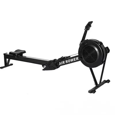 Wind Resistance Iron Rowing Machine Adjustable Indoor Home Rowing Exercise Equipment for Full Body Workout and Commercial Use