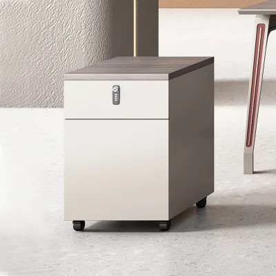 New Customization Modern Office Furniture LightGrey Color Office Movable Storage Cabinet