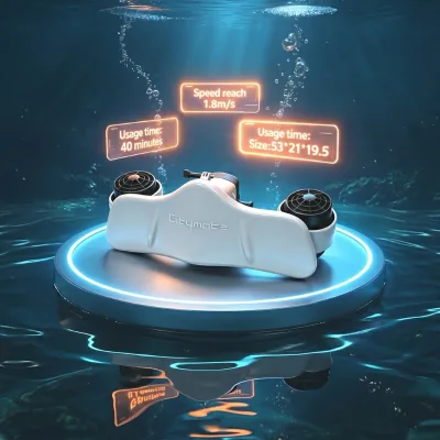 Factory Direct Commercial-Grade Smart ABS Unisex Underwater Sea Seabob Water Scooter for Diving Pool Training 14+ All Seasons